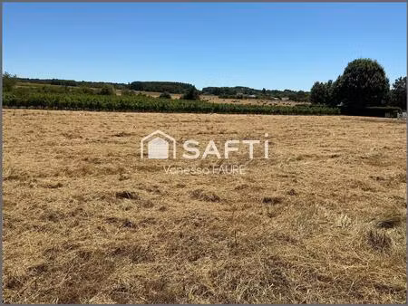 terrain constructible viabilisé de 600 m2 à targon (33)