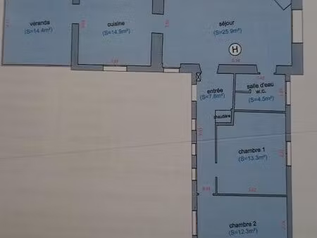 maison indépendante. 79 m² 2 chambres. parking