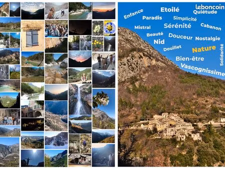 très joli terrain plat de 592 m² en bord de rivière a aiglun