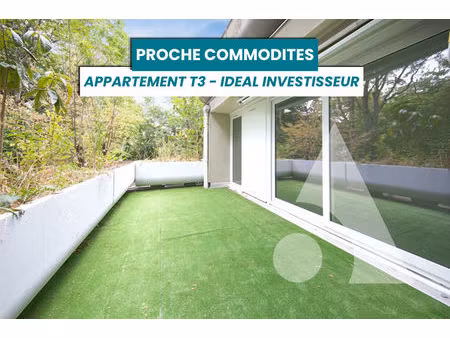 appartement f3 avec terrasse - proche commodités