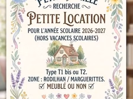 recherche location 2026-2027