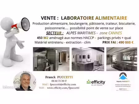 fonds de commerce 450 m²