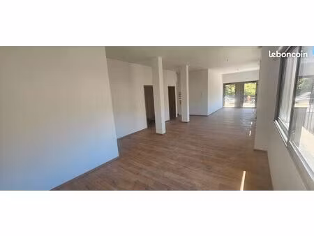 bureau refait à neuf 70m2 + entrepot et garages 215 m² + 80m2 de cour