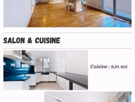 t3/t4 77 m² - grand balcon - ascenseur - proche gare - vue dégagée »