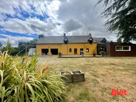 a vendre – longère familiale 4 chambres avec double garage et hangars – loutehel
