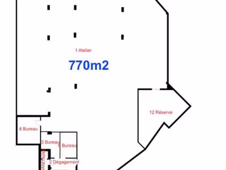 local commercial - 1450m ²