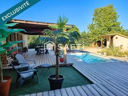 maison lumineuse avec piscine - terrain de 2000m² avec dépendances