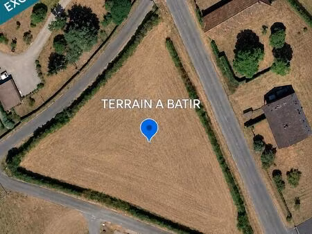 terrain constructible de 2500m²  parcelle entourée de haie  entre la châtre et neuvy saint