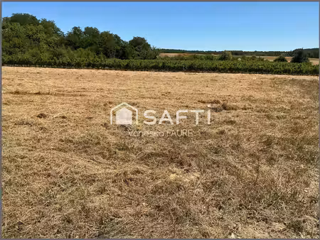 superbe terrain de 1100 m2 viabilisé - targon (33)