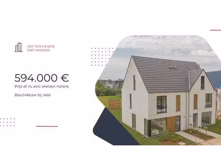 huis te koop in sint-amands met 3 slaapkamers