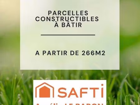 terrain constructible viabilisé à vendre