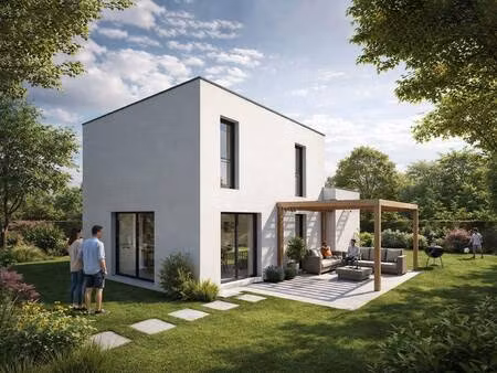 terrain avec maison neuve à vendre