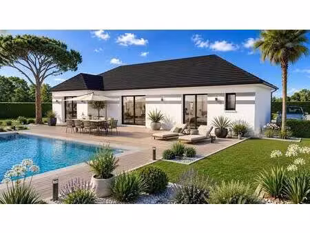 terrain avec maison neuve à vendre