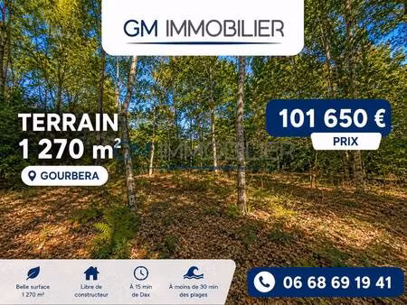 terrain constructible à vendre