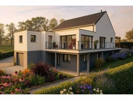 terrain avec maison neuve à vendre