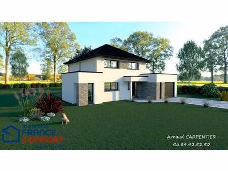 terrain avec maison neuve à vendre