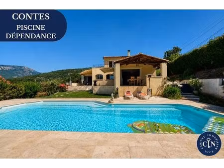 villa 240 m² avec piscine et vue dégagée — contes  secteur calme