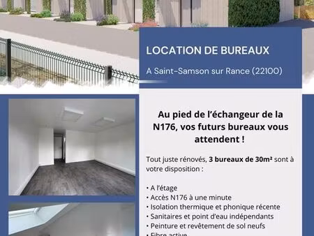 bureaux rénovés 30 m² – emplacement stratégique n176 – parking inclus
