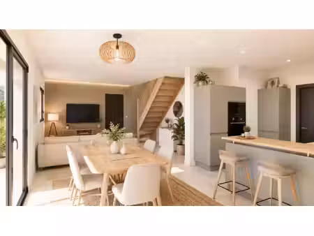 terrain avec maison neuve à vendre