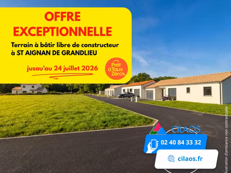 vente terrain 427 m² saint-aignan-grandlieu (44860)