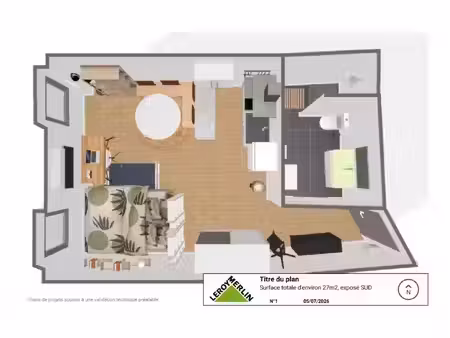 location appartement 1 pièce 27 m² à gonfaron (83590)