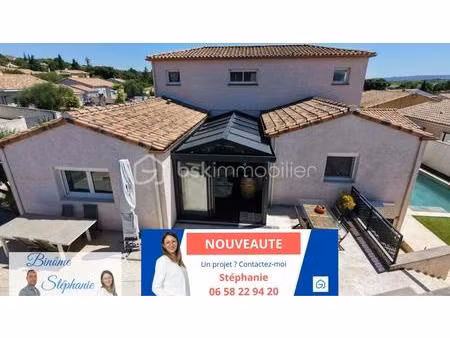 maison familiale avec piscine — quartier calme à cournonsec