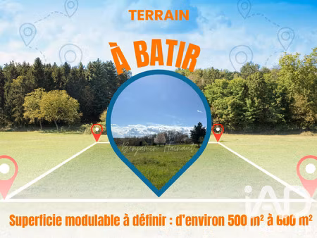vente terrain à bâtir 550 m²