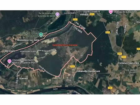 vente terrain 600 m² à saint-martin-la-garenne (78520)  114 000 €