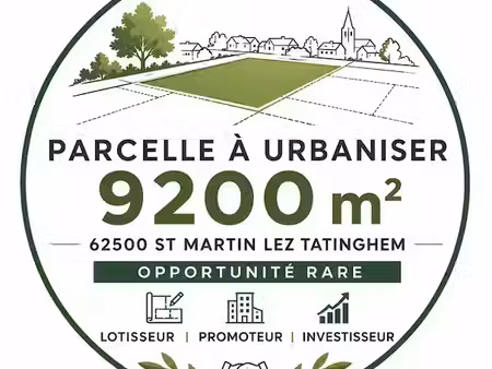 vente terrain à batir 9200 m² à saint-martin-lez-tatinghem (62500)  898 000 €
