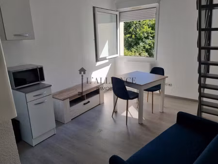 location meublée duplex 1 pièce 29 m² à arras (62000)  600 €