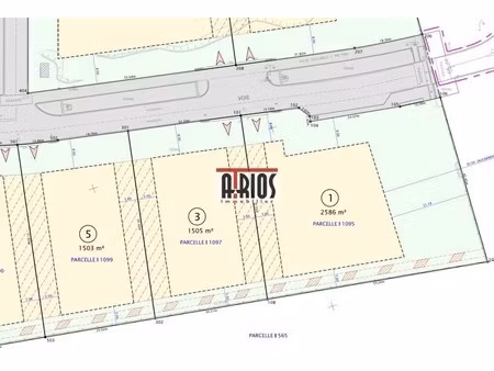vente terrain signes 83870 1505m²