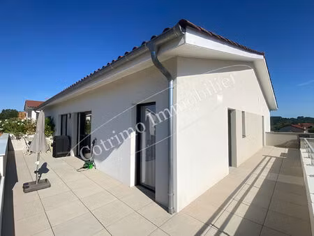 genas t4 meublé de 80m² entoit terrasse +gge dble