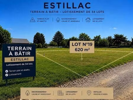 terrain constructible viabilisé à vendre
