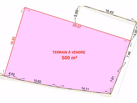 un terrain qui a tout pour plaire.