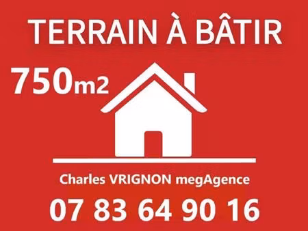 terrain à bâtir 750m2