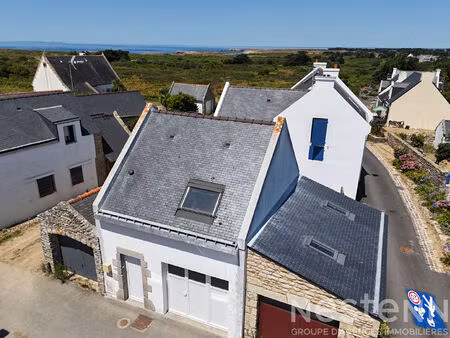 maison avec une chambre dans un village de la côte sauvage à quiberon
