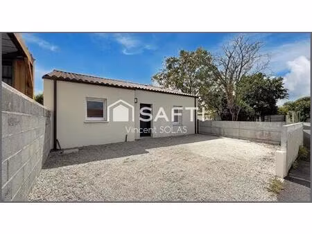 maison de 75m² - pmr - 2 ch avec jardin - maison economique sans travaux