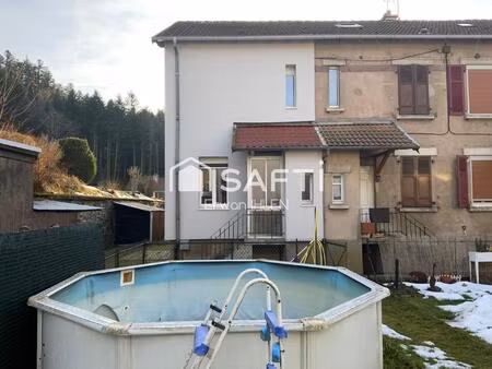 maison 71 m2  4 pièces 2 chambres sur 124 m² de terrain.