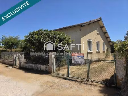 plain-pied avec jardin et deux garages
