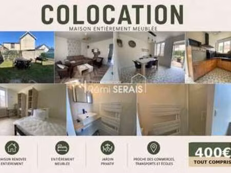 location appartement chambre colocation à flers (61100) : à louer chambre colocation / 49m