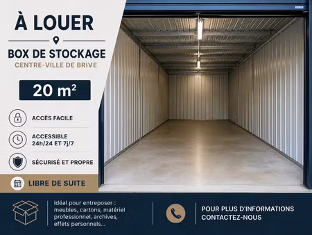 box de stockage en centre ville