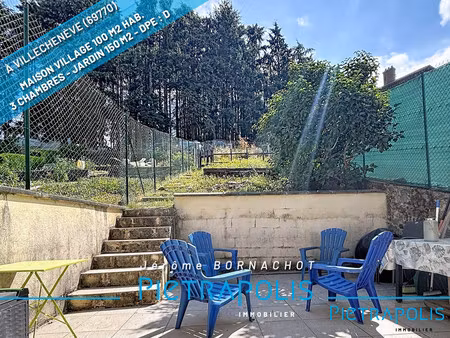 maison de village villecheneve – env. 100 m² hab. – jardin