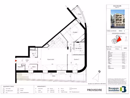 appartement 3 pièces de 71 54 m2 avec balcon programme neu