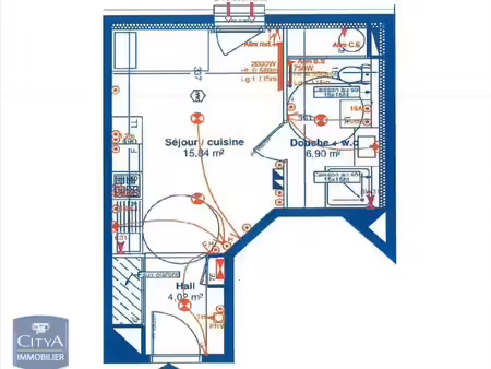 location appartement 1 pièce 26m² villefranche sur saone 69400