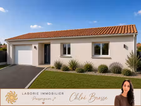 a vendre - montady - villa neuve t4 de 98 m2 sur 260 m2 de terrain avec garage