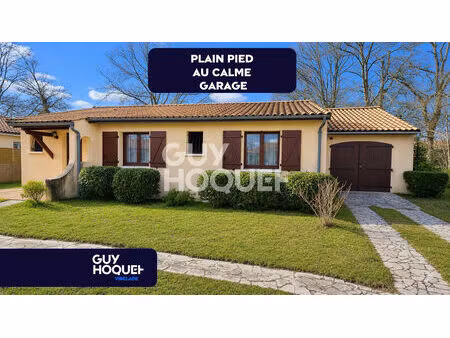 maison de plain pied  garage  au calme