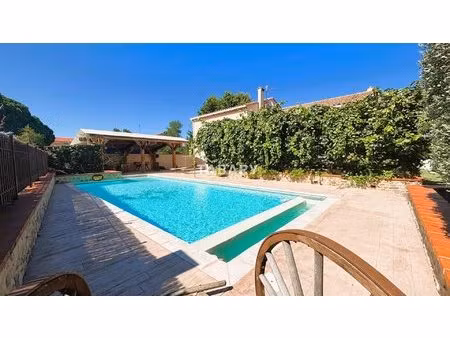 villa 4 faces - t4 - piscine - double garage - villelongue de la salanque - sous-sol de 80