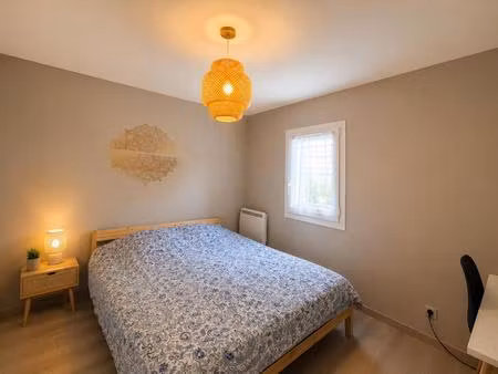 chambre meublée climatisée de 11 m² en colocation étudiante – villefontaine (mas de la raz