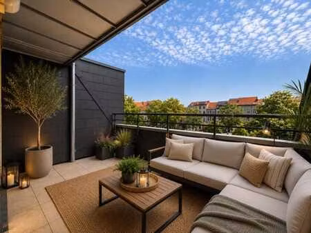 duplex coup de cœur  3 ch. + bureau  4 terrasses  peb c-