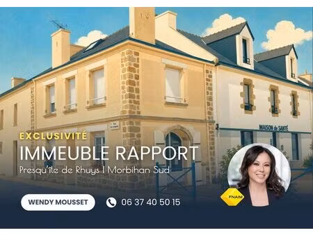 immeuble de rapport à 3 minutes de la plage et au pied des commerces morbihan sud
